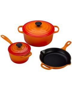 Le Creuset 5-Piece Signature Set - Flame