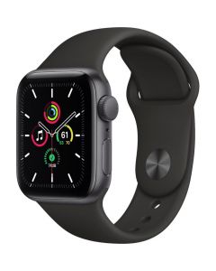 Apple Watch SE 40mm (GPS) Space Gray Aluminum Case with Black Sport Band