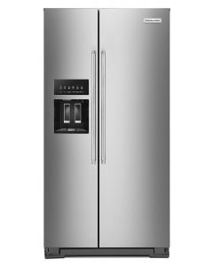 KitchenAid - 22.6 Cu. Ft. Side-by-Side Counter-Depth Refrigerator - Stainless steel