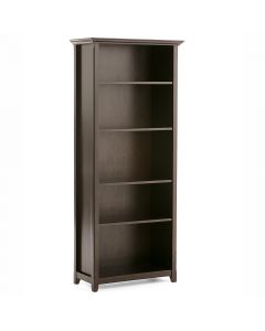 Simpli Home - Amherst 5 Shelf Bookcase - Hickory Brown