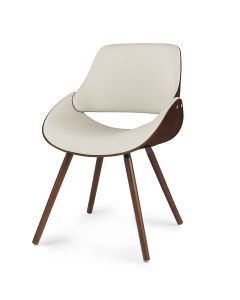 Simpli Home - Malden Bentwood Dining Chair with Wood Back - Cream