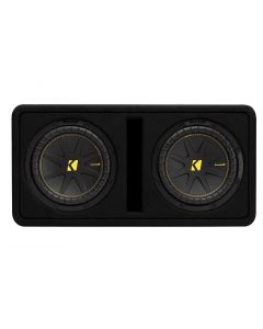 Kicker - Compc 10" Loaded Enclosures Dual Single-voice-coil 2-ohm Subwoofers - Black