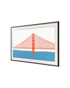 Samsung - 85" The Frame Customizable Bezel - Modern Brown