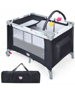 Portable Baby Playard Playpen Nursery Center with Mattress